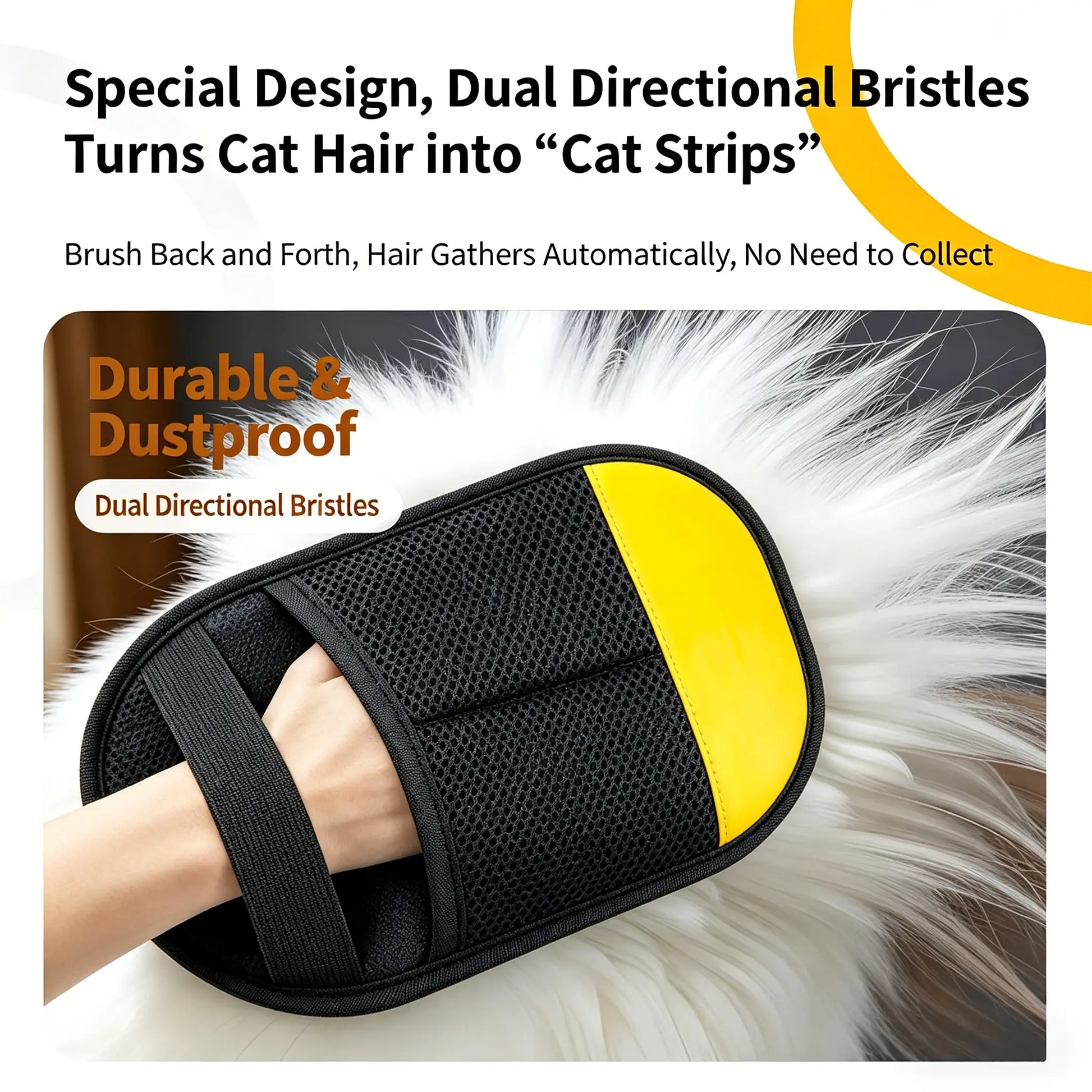 PET Hair Remover Electrostatic Gloves Two-Way Brush Sticky Hair Remover for Cat & Dog Grooming Cleaning Tool #Summervibes #Petlovers